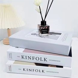Fashion Fake Coffee Table Decoration For Books Modern Simulation Luxury Decorative El Model Home Decor 220804