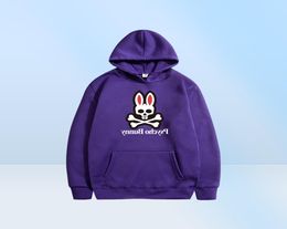 Mode falwinter dikke fleece dames hoodie mannelijke casuapsycho bunny hoodies sweatshirts heren designer kleding sportkleding tops jas s-xxxl250811444