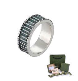 Mode célèbre créateur en acier en acier inoxydable anneaux bijoux pour hommes promesses ring