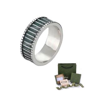 Fashion Diseñador Famoso Anillo de banda de acero de acero inoxidable Joya Mens Anillo de promesas de boda Regalos para mujeres