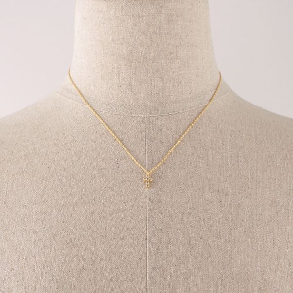 Mode- mode strass croix collier ras du cou charme délicat bijoux pendentif collier pour femmes couleur or et argent