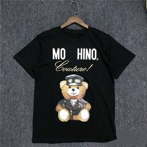 Mode T-shirt pur coton col rond chemise à manches courtes hommes et femmes décontracté hip-hop rue moscou marque designer t-shirt tee