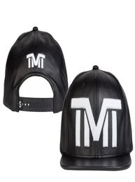 Fashion Fashion TMT Snapback Hat The Money Hats Summer Visor Leather Lederen Cap St Skateboard Gorraadjustable Caps7761241