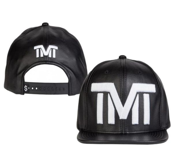 Fashion Fashion TMT Snapback Gat the Money Hats Visor Summer Cape de cuero St Skateboard Gorraadjustable Caps9482983