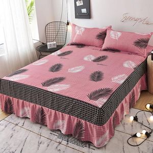 Mode veer ontwerp bed rok textiel laken huishoudelijke beddengoed grote maat matras bed sprei (geen kussensloop) F0230 210420