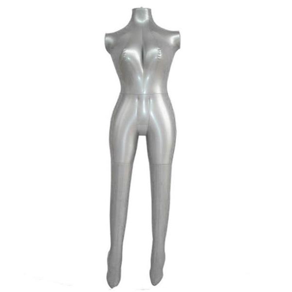 Maniquí de exhibición de ropa femenina a la moda, soporte inflable para torso, modelos de tela inflables para mujer, maniquíes inflados de pvc, cuerpo completo 297V