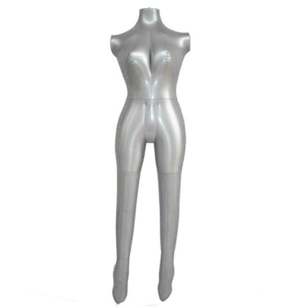 Mode femme vêtements affichage mannequin gonflable stand torse gonflable femmes tissu modèles pvc inflationn mannequins complet body221J