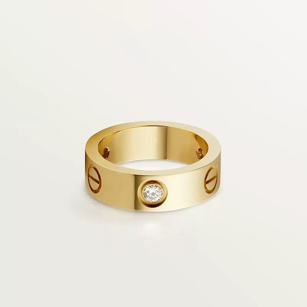 Moda mujer diseñador pareja anillo amor anillo collar pendientes oro y plata rosa acero inoxidable diamante anillo abierto K3