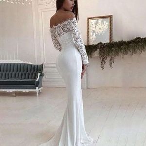 Mode vrouwelijke Franse bruiloft elegante kanten avondjurken lange witte zomer sexy damesjurk