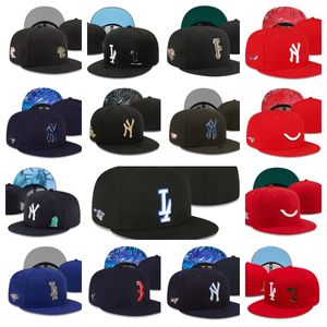 chapeaux ajustés à la mode Snapbacks tailles chapeau toute équipe logo logo unisexe ajusté Bouet de bassins-bouts de coton de base de sports extérieurs broderie de pêcheurs