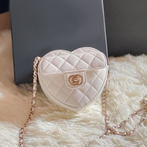 Mode flap halve maan clutch hart Tassen luxe cc handtas heren designer tote pochette camera Crossbody tas dames echt leer gewatteerde schouder onderarm tassen