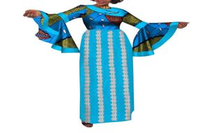 Fashion Flare Mancheve Robes africaines pour femmes automne élégante robe longue imprimé coton robe maxi privée personnalisée plus taille wy12951413409