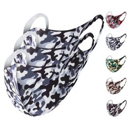 Máscaras Moda Fllower 3D reutilizable lavable adulto Escudo Mascarilla Cara máscara de la nariz máscaras de algodón Protección Anti-polvo del polvo de la máscara a prueba de 5Colors