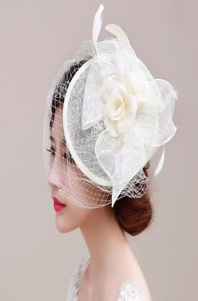 Fashion Flower Hat Bridal Tiaras Head Pieds