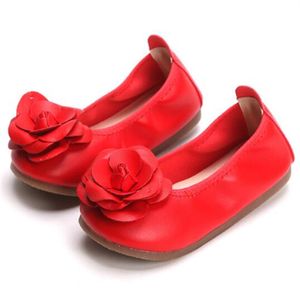 Fashion Flower Kids schoenen PU Lederen Kinderen Sneakers Lichtgewicht Zachte niet-slip Loafers Princess schoenen Baby Meisjes Moccasins