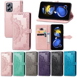 Modebloem lederen portemonnee kisten voor Huawei Honor 80 Pro X40 GT X30 NOVA 10 SE Y61 10Z P50 MATE 50 E INPRINT KANT LAAT BLOEM HOUDER VLIP COVER KAART TELEFOON TELEFOON