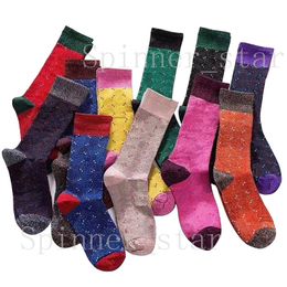 Fashion Four Seasons Cotton Glitter Candy Color Girl Socks Comfortabele en ademende persoonlijkheid Sports Short