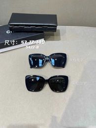 Fashion Frames Xiaoxiang's Female INS Anti UV Diamond Sunglasses Letter 5422 Driving with Degrees