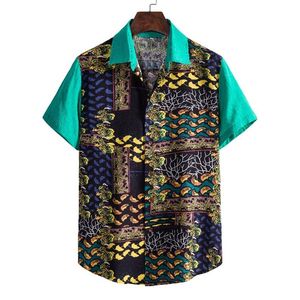 Chemise à manches courtes pour hommes, imprimé de fruits, à la mode, été, fête hawaïenne, vacances, plage, 5XL, décontracté, 2021