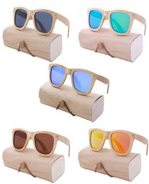 Mode volledig bamboe op maat eco-vriendelijke UV400 gepolariseerde zonnebril zonnebril 7898438