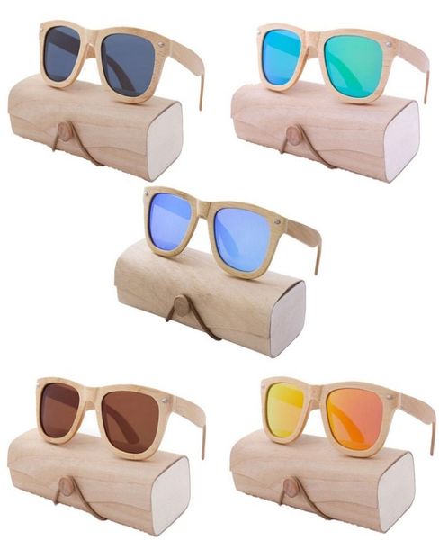 Gafas de sol polarizadas UV400 respetuosas con el medio ambiente personalizadas de bambú completas de moda Sun Glasses7898438