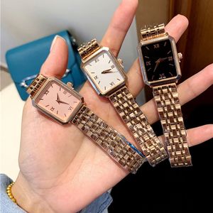 Montre-bracelet rectangulaire pour femmes, marque de luxe, Style de styliste, avec bracelet métallique en acier, horloge à Quartz Di 47