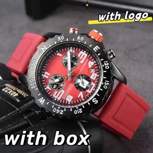 Relojes de pulsera de marca completa de moda para hombre, estilo masculino, multifunción con banda de silicona, reloj de cuarzo BR 11 con caja