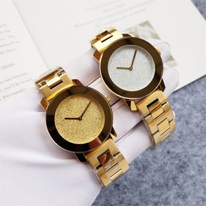 Montres-bracelets de marque complète pour femmes et filles, cadran de 36mm, bracelet métallique en acier inoxydable, Quartz de luxe, horloge AAA MV 13