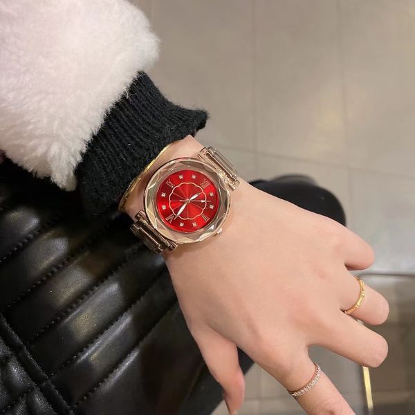 Fashion Full Brand Wrist Watches Women Girl Diamond Diam