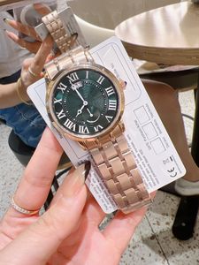 Mode pleine marque montres femmes dames fille cristal Style luxe avec Logo acier métal Quartz horloge CA 96