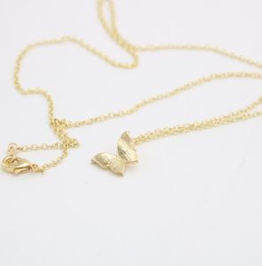 Fashion Fun Animal Formes Gold Silver plaqué Butterfly Collier Pendant Collier pour les femmes Gift Whole7565888