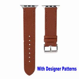 Fashion G Designer Sport Band Straps Bracelets de montre en cuir PU pour Apple Watch 49mm 45mm 44mm 42mm 41mm 40mm 38mm Femmes Hommes Quick Release iWatch 8 7 6 5 4 3 2 Remplacement du bracelet