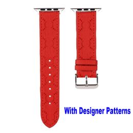 Fashion G Designer Sport Band avec Apple Watch iWatch Bands 38mm 40mm 41mm 42mm 44mm 45mm Hommes Femmes Bracelet en Silicone Souple Bracelets pour AppleWatch Series7/6/5/4/3/2/1/SE
