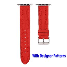 Fashion G Designer Sport Band con Apple Watch iWatch Bands 38mm 40mm 41mm 42mm 44mm 45mm Hombres Mujeres Correa de silicona suave Pulseras para AppleWatch Series7/6/5/4/3/2/1/SE