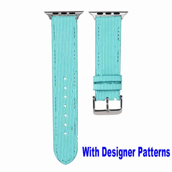 Fashion G Designer Strats Compatible avec Apple Watch Band 49mm 45mm 44mm 42 mm 41 mm PU en cuir Band Strap Iwatch Ultra Series 8/7/6/5/4/3/2/1 / SE2 / SE Adaptateur