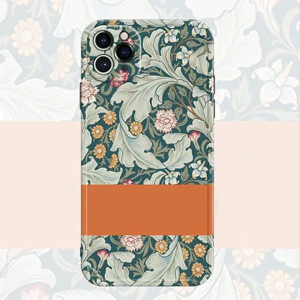 Fashion G Phone Cases Designer Case de iPhone 13 Pro Max Diseño de flores de letras de accesorios para iPhone 11 12Promax XR XS 7 8 P Plus Phones Cover