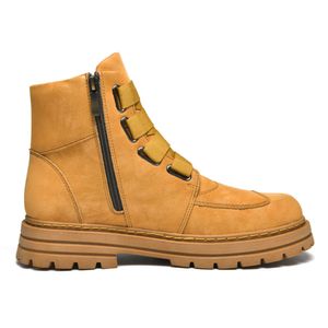 Fashion authentique bottes en cuir avec fermeture éclair pour hommes femmes unisex hiver jaune noir plus grande taille 49 50 51