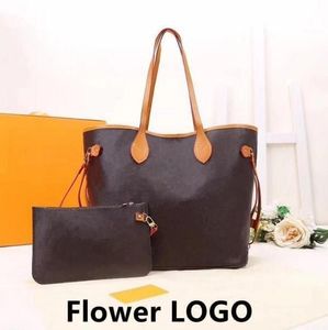 Mode echt lederen bucket bag vrouwen beroemde ontwerper Trekkoord handtassen bloemenprint crossbody portemonnee Lady Messenger Schoudertassen Om