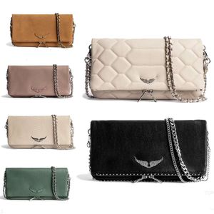 Mode Cuir véritable Designer de luxe Zadig Voltaire Sacs à bandoulière Totes Pochette Rock Swing Your Wings Sac Femmes Hommes Gym Sacs à main Cross Body Clutc