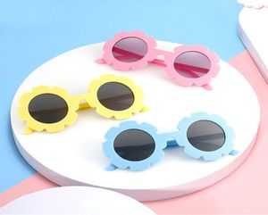 Mode filles garçons fleurs lunettes de soleil enfants Grind fleur cadre circulaire lunettes de soleil enfants UV400 plage lunettes de soleil A88629175739