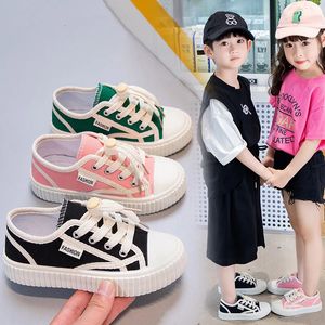 Fashion Girls Children Canvas Shoes Spring Summer Boy Boy Boy Kids Sneakers Sports Tamaño informal 26-37 240514