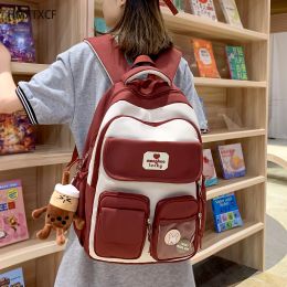 Sac à dos Design mignon pour filles, sac à bandoulière Kawaii pour étudiantes, sac à dos de voyage pour femmes, ordinateur portable Mochila, cartable pour adolescents