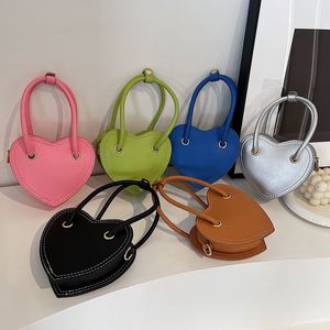 Mode Meisjes houden van hart handtassen INS kinderen kleurrijke schoudertassen dame stijl kinderen lederen tas S1028