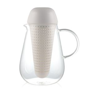 Borosiliacaatglas theepot met filterinfuser creatieve hittebestendigheid bloem koffie thee pot 720 ml 25.4oz