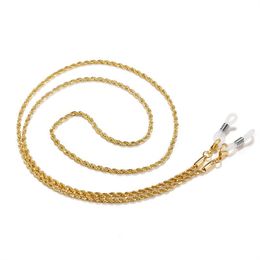 Mode bril Ketting voor vrouwen metalen zonnebril koorden lenzenvloeistof lanyard hold riemen eyewear retainer