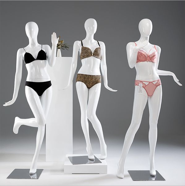 Mannequin blanc brillant à la mode pour femmes, modèle complet du corps en Promotion