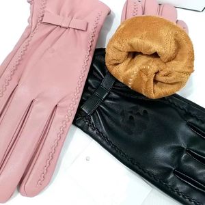 kasjmierhandschoenen Modehandschoenen, high-end designer, pluche handschoenen met doos in de winter