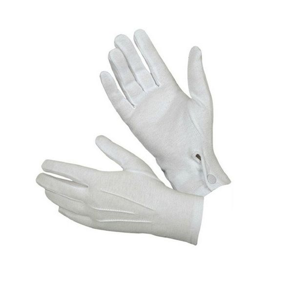 Mode-gants garde d'honneur hommes et femmes mitaines en coton gants élastique Etiquette en gros # YL