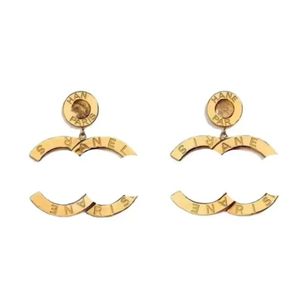 Mode gouden knopen oorbellen aretes voor vrouwen feest bruiloft liefhebbers cadeau sieraden verloving met doos