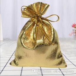 Mode gouden doek zilveren doek sieraden bos zak kerstcadeau verpakking tas